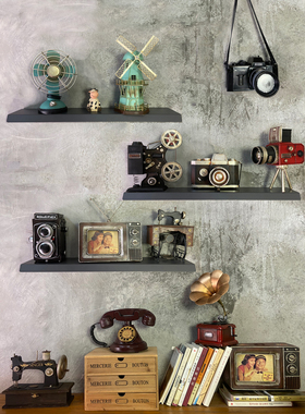 复古风怀旧单反陈列柜相机模型