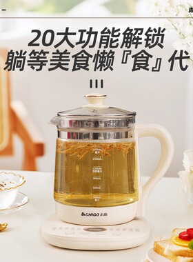 志高养生壶健康多功能恒温水壶宿舍家用办公煮茶器水果花茶精炖壶
