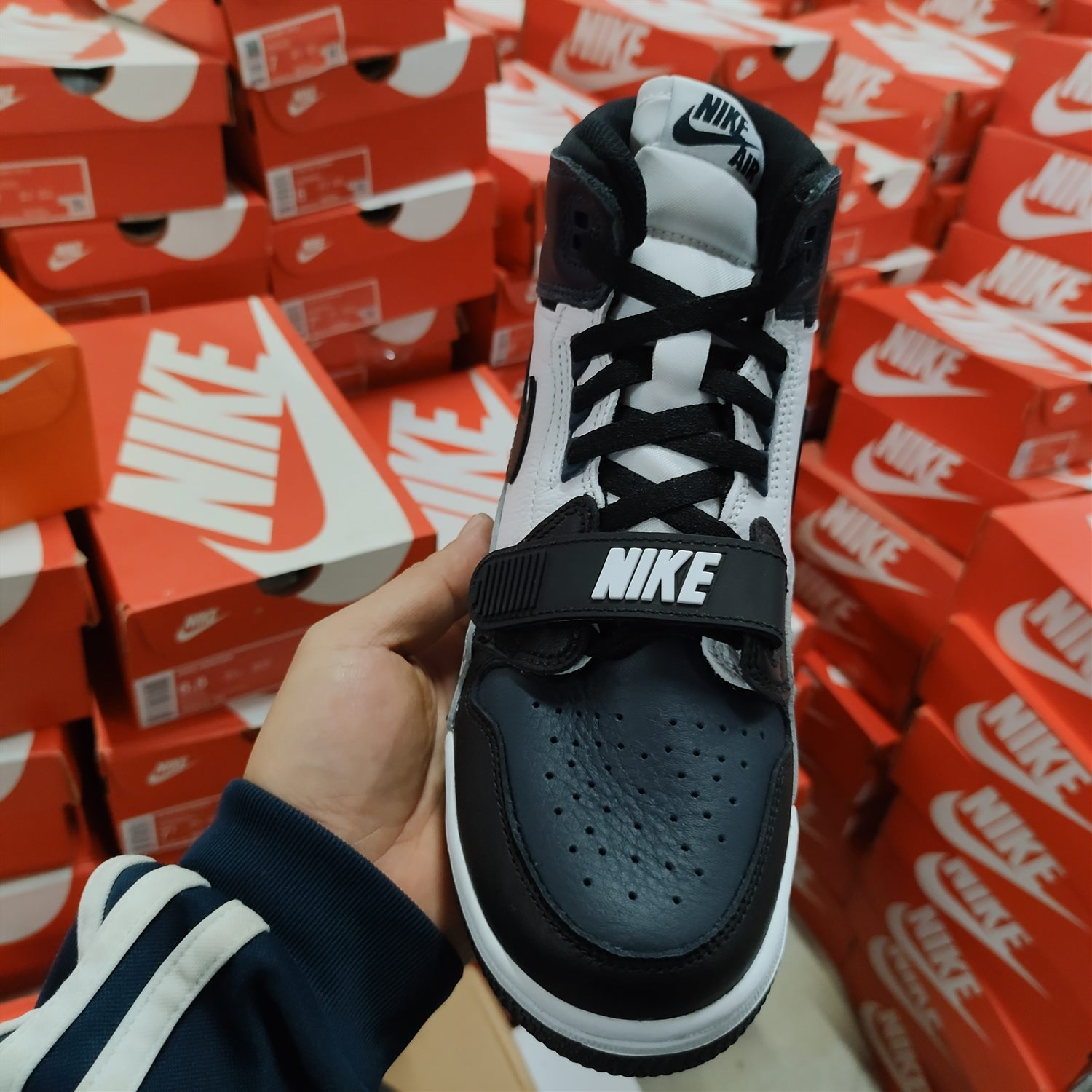 NIKE耐克AIR JORDAN LEGACY312女大童黑曜石复古篮球鞋DO7442-401-图0