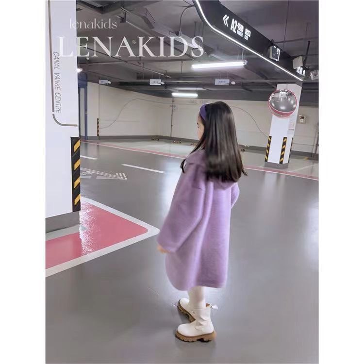 女童外套新款2025秋冬季加厚小女孩中大童韩版保暖洋气毛毛大衣潮,淘宝优惠券,粉丝福利购,淘宝优惠卷