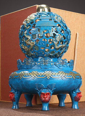 铜制九转乾坤鼎高档大气电视柜