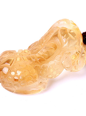 水晶半宝石貔貅寓意聚财饰品吊坠