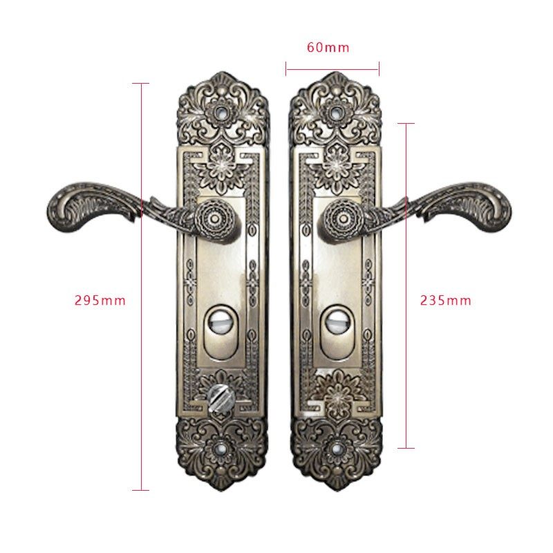 罗普斯金 执手门锁 铝合金门锁 防盗门锁 执手大门锁 古铜AB门锁,淘宝优惠券,粉丝福利购,淘宝优惠卷