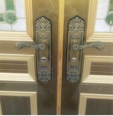 罗普斯金 执手门锁 铝合金门锁 防盗门锁 执手大门锁 古铜AB门锁,淘宝优惠券,粉丝福利购,淘宝优惠卷