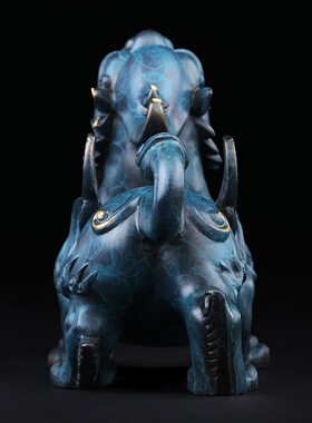 全铜霸王貔貅摆件家居办公装饰品