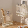 Can be used on the countertop and can be wall-mounted. The chopstick holder is moisture-proof and rust-proof.