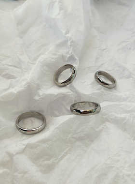 井柏然百搭光圈同款关节戒指环潮