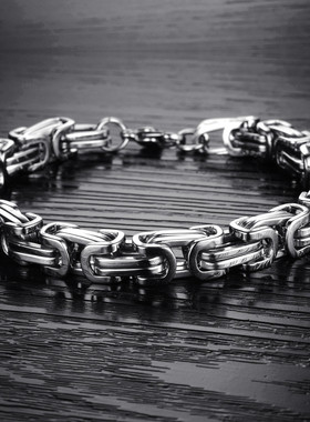 钛钢霸气狂飙高启强同款手链回形