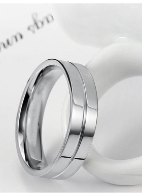 韩版银色ins冷淡风戒指王凯同款