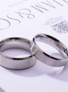 张艺兴戒指银色拉丝街舞嘻哈朋克