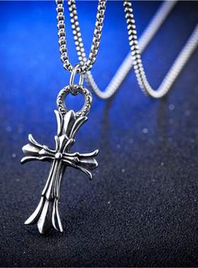 易烊千玺同款十字架欧美ins吊坠