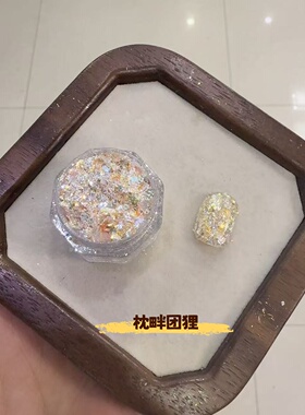 【狸奴闲册】青蓝自调高品闪粉亮片素材