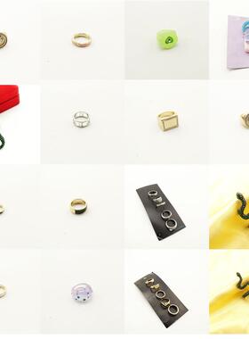 K18  欧美外贸原单饰品各种款式宝石质感戒指