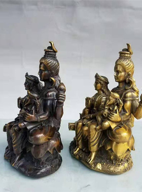 黄铜财富女神摆件店铺办公桌客厅家居工艺装饰品礼品