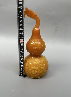 树脂龙头貔貅葫芦摆件