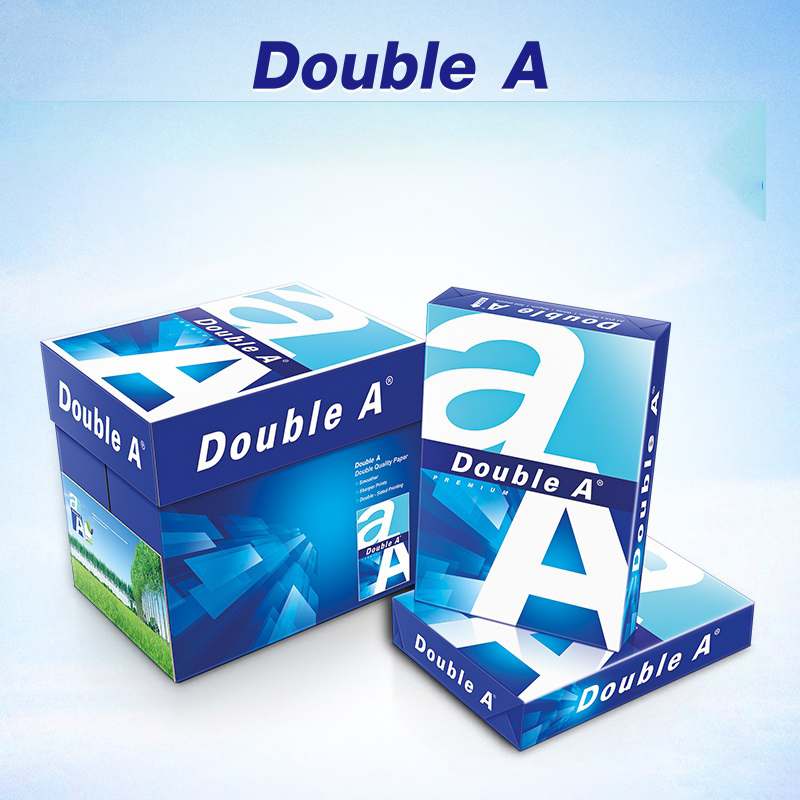 Double Aa4纸打印纸80g70ga3复印纸5包2500张达伯埃进口办公用纸 - 图0