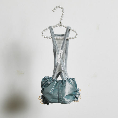 『Memory Pet』韩国代购louisdog宠物狗狗打底柔软内搭包臀背带裤 - 图0