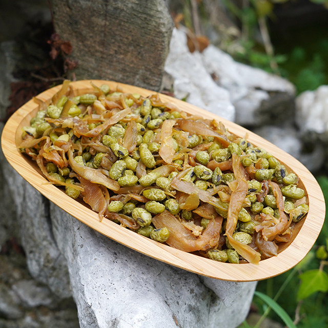 Green beans, bamboo shoots, shredded bamboo shoots, plenty of farm-made texture, full of flavor