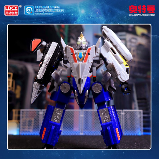 正版戴拿奥特曼六合体儿童机甲机器人变形飞机玩具男孩胜利神鹰号