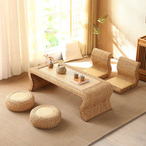 Rattan tatami tatami tea table tea table balcony table folk juku style short table floating window table terrace table combined small table