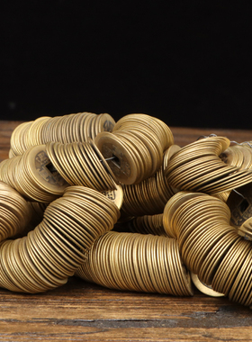 黄铜祝福压门槛铜钱古币五帝钱