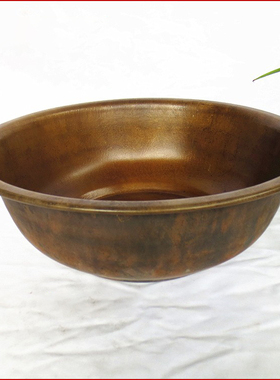 精工加厚婚庆铜盆特大号工艺品