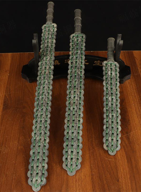 铜钱剑摆件越王勾践五帝币战国剑