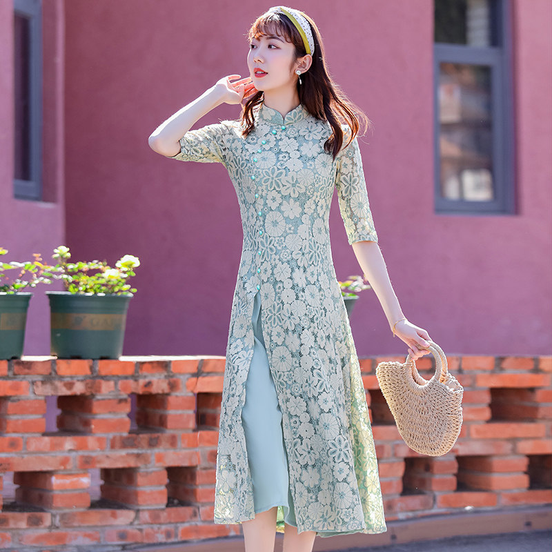 改良版旗袍2020年新款现代连衣裙 燕芳菲旗袍