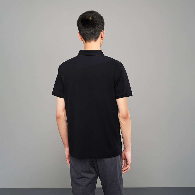 hla /海澜之家黑色短袖夏季 polo衫 海澜之家Polo衫