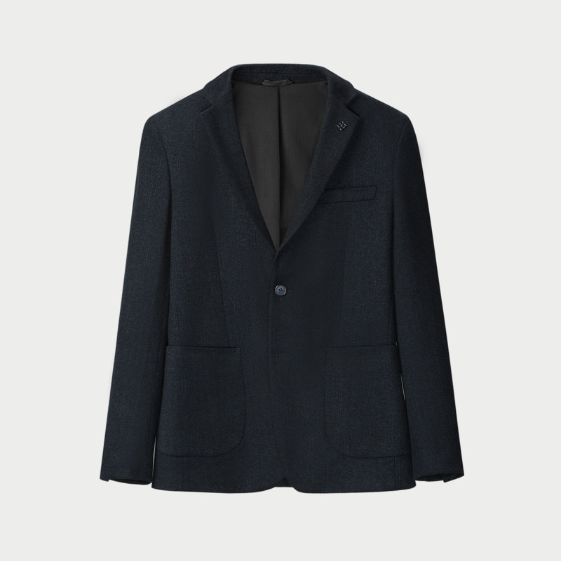 HLA/海澜之家绒感弹力休闲西服男平驳领胸针点缀修身通勤风外套男,淘宝优惠券,粉丝福利购,淘宝优惠卷