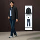 Heilan House Business Stand Collar Executive Jacket for Men