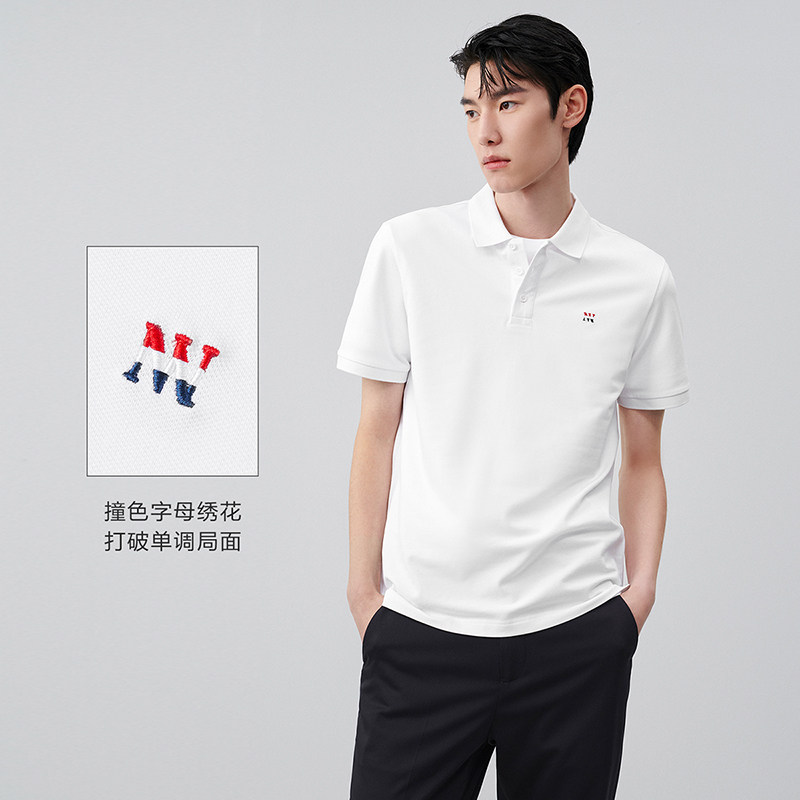 hla /海澜之家舒适弹力短袖polo衫 海澜之家Polo衫