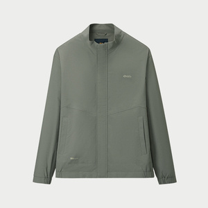 曾舜晞同款HLA/海澜之家休闲夹克春夏新立领时尚印花外套男装