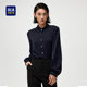Heilan House Fashionable French Stand Collar Long Sleeve Shirt for Women