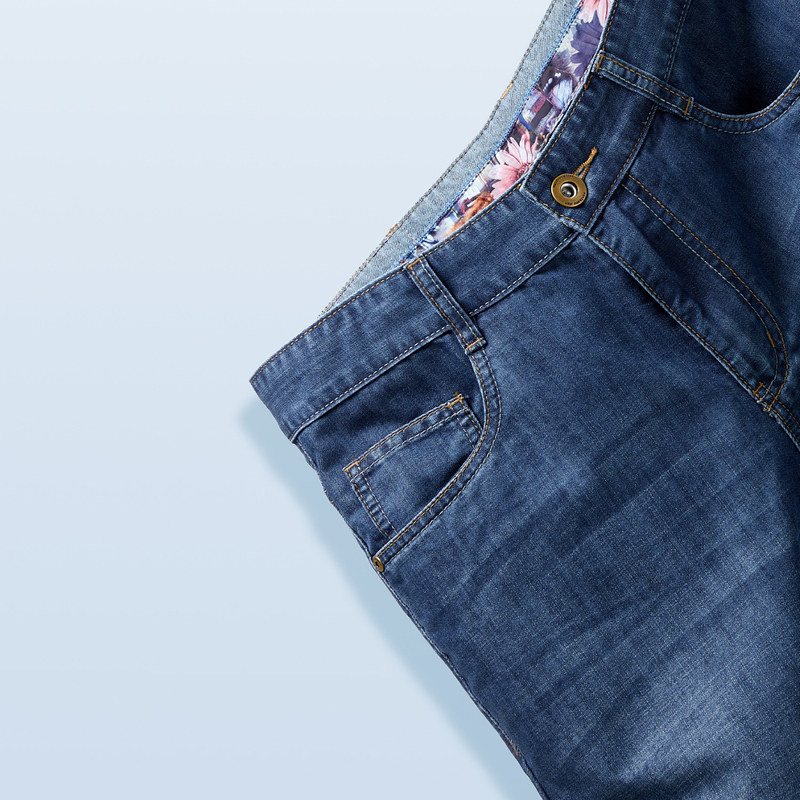 hla /海澜之家休闲内腰花纹牛仔裤 海澜之家牛仔裤