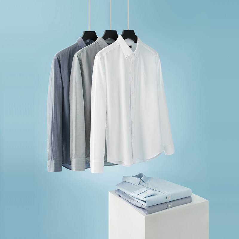 hla /海澜之家国民臻品纯色男衬衫 海澜之家衬衫