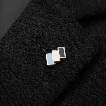 HLA/Hailan House Casual Fashion Simple Flat Lapel Thin Casual Suit Men's Jacquard Black Single West Men