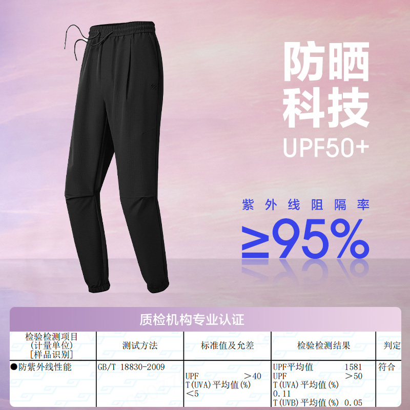 HLA/海澜之家运动sportsday速干轻薄休闲裤夏季新款九分裤子男士