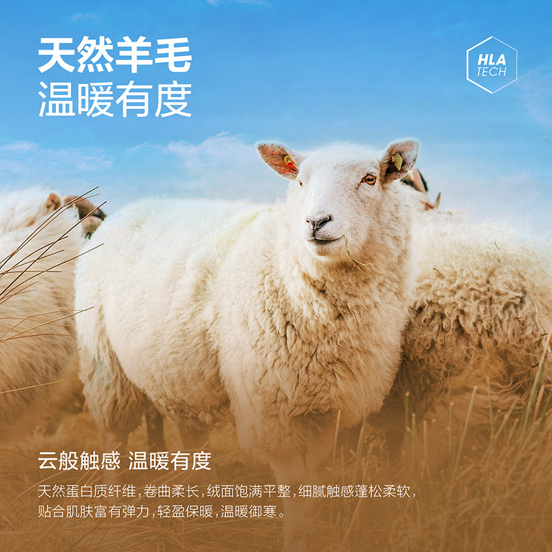 HLA/海澜之家POWER YOUNG长袖中性含羊毛针织衫25秋冬翻领毛衣男,淘宝优惠券,粉丝福利购,淘宝优惠卷