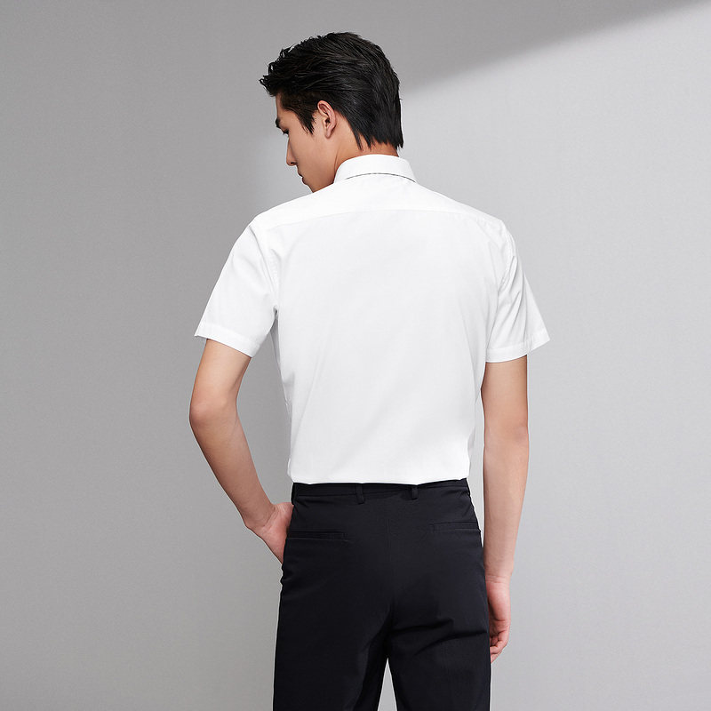 hla /海澜之家商务绅士短袖男衬衫 海澜之家衬衫