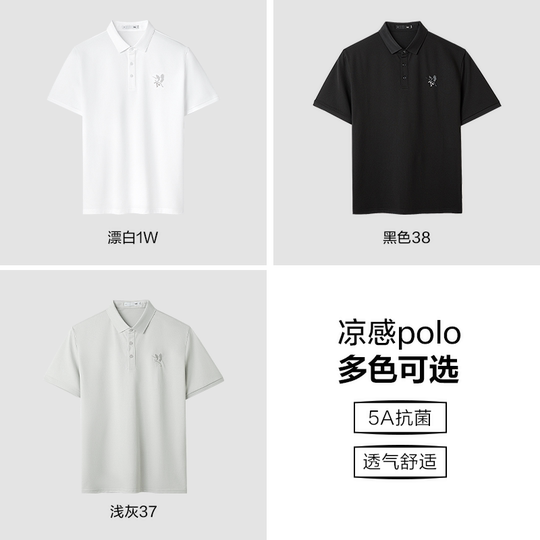 Hailan Home Cool Embroidery Fashion Short-Sleeve POLO Shirt