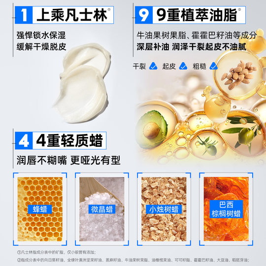 Hern Vaseline Autumn and Winter Lip Balm improves peeling and chapped skin