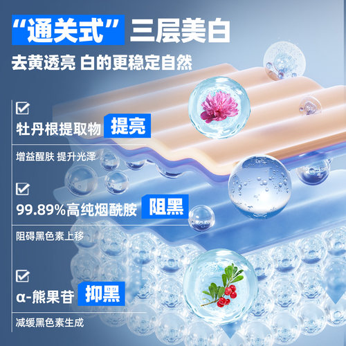 赫恩美白洗面奶男士专用氨基酸控油淡化痘印温和紧致护肤品洁面乳 - 图2