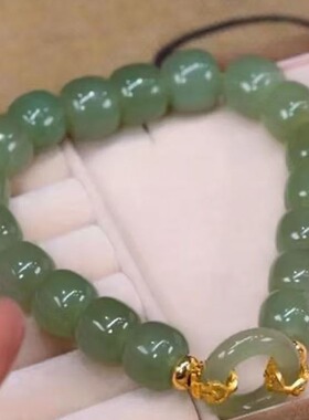 喜事临门平安扣手串女款简约小众设计感轻奢风高级感仿和田玉手链