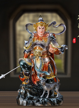 树脂高端二郎神树脂神像装饰摆件