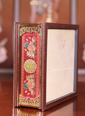 强记佛艺木中式装饰摆件