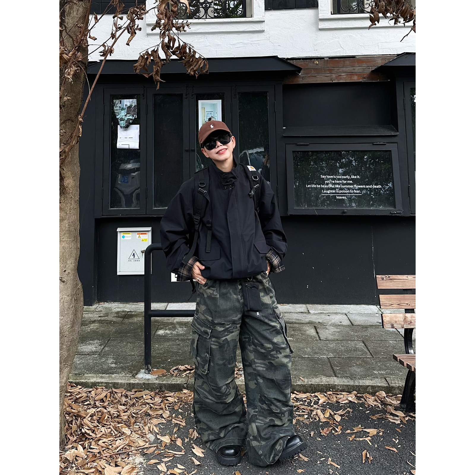 XBRO美式复古伐木迷彩军事直筒宽松阔腿多口袋工装裤做旧休闲裤bf,淘宝优惠券,粉丝福利购,淘宝优惠卷