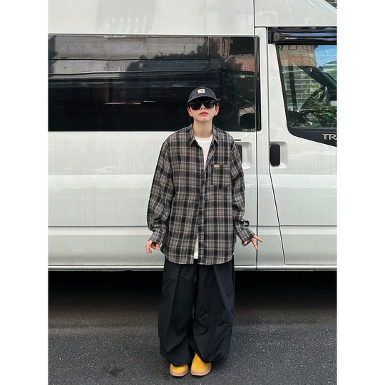 Lapel long sleeve Japanese retro vintage