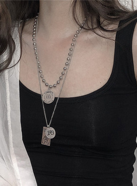 复古做旧两件套情侣吊坠ff同款