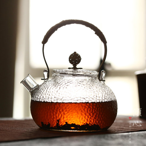 倾心日式家用耐热玻璃茶具过滤煮茶壶耐高温电陶炉烧水提梁壶茶壶 - 图0